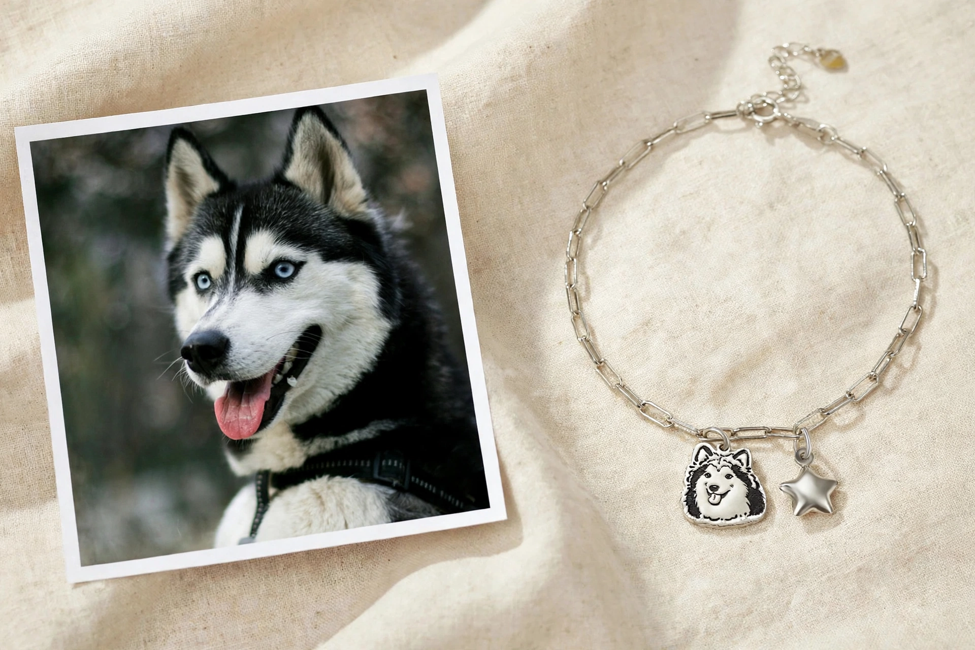 Pet Portrait Charm Bracelet – 925 Sterling Silver - Image 4