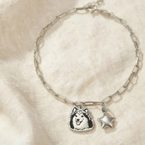 Pet Portrait Charm Bracelet – 925 Sterling Silver