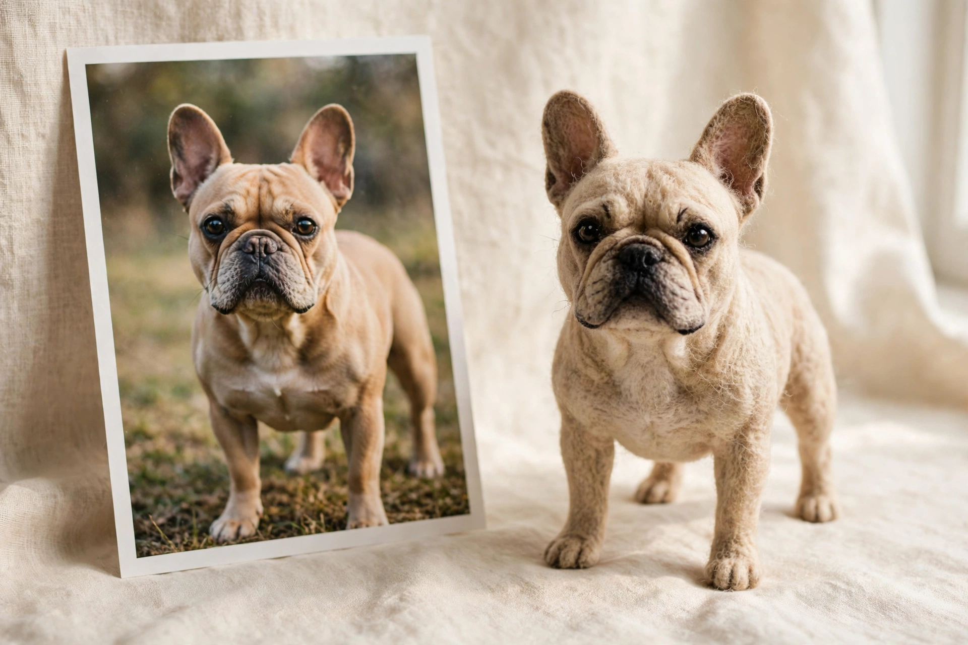 Custom Needle Felted Full-body Dog/Cat Portrait - Lifelike 3D Memorial - Image 6