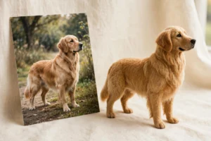 Custom Needle Felted Full-body Dog/Cat Portrait - Lifelike 3D Memorial