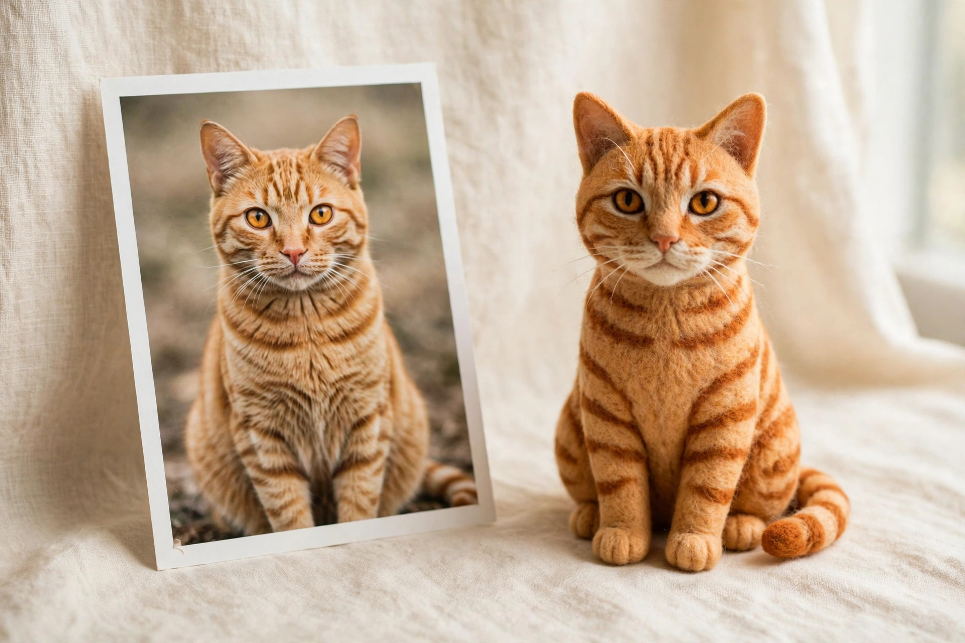 Custom Needle Felted Full-body Dog/Cat Portrait - Lifelike 3D Memorial - Image 5